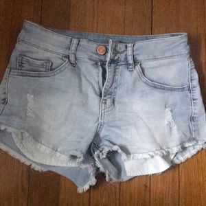 High Rise Jeans Shorts